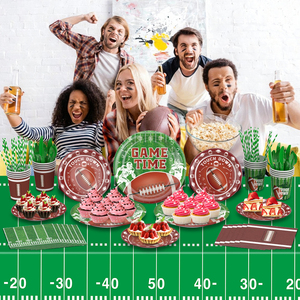 Siêu Bát theo chủ đề Mỹ bóng đá Nguồn cung cấp bên Bộ đồ ăn đặt giấy tấm ly khăn ăn bên Bộ đồ ăn dùng một lần thiết lập - Product Image 2