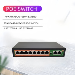 Eine Fabrik direkt 48V 10/100Mbps Netzwerk-Switches 8 POE + 2 Uplink Mini Rj45 POE Switch 8 Port für IP-Kamera Computer AP-1028MN - Product Image 3