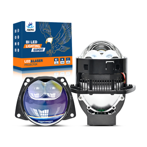 ไฟหน้ารถยนต์70W สามารถดัดแปลงได้ไฟหน้า LED แบบสองดวงเลนส์โปรเจคเตอร์3.0นิ้วไฟเลเซอร์คู่สำหรับรถยนต์ DS-K 12V - Product Image 1