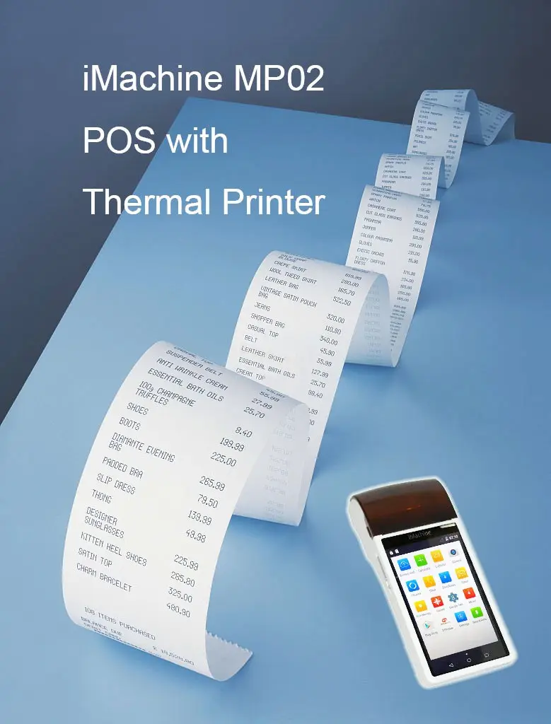 POS Pintar All-In-One Android OS NFC Mobile POS dengan 58Mm Printer Penerimaan 5 Inci Layar Sentuh Mesin Sistem POS Genggam