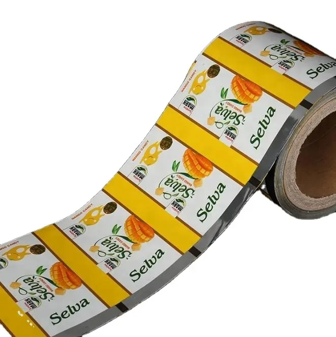 Customized Food Packing Film Bag Plastic Roll Film For Coffee Chocolate Potato Chips Medical