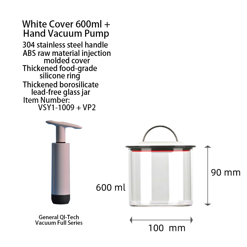 600ml+hand pump White