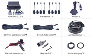 OEM <strong>Reversing</strong> Aid Front Rear Vehicles Assistant Parking Radar 8 <strong>Sensor</strong> Backup LED Display Parking <strong>Sensor</strong> <strong>System</strong> for Truck - Product Image 4