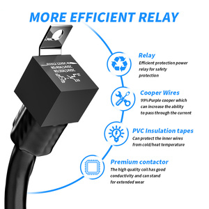 DXZ genel motorlar kordon yuvarlak anahtarı açık/açık/kapalı konektör düğmesi anahtarı gidon ön far sis lambası kontrol anahtarı DC12V - Product Image 5