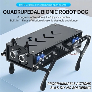 Vierbeinige Bionic Mechanical Dog Intelligente Programmierung Entwicklung Roboter Fernbedienung Maschine Hund Elektronisches Haustier DIY Kit