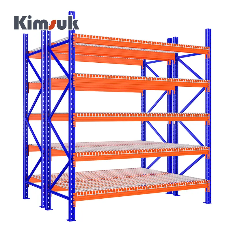 Estantes de almacenamiento Kimsuk Manufacture Factory Almacén resistente Estante de almacenamiento de metal para palés y estantes de almacenamiento de garaje