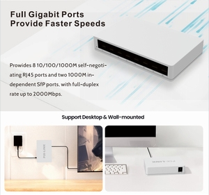 OEM ve ODM desteklenen 5-Port 10/100/1000Mbps Gigabit ağ Ethernet anahtarı adaptörü hızlı RJ45 Switcher LAN Hub POE fonksiyonu ile - Product Image 5