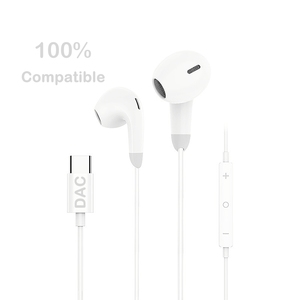 Auriculares con cable Longitud de línea 1,2 m Interfaz tipo C Auriculares Compatible con todos los dispositivos móviles de conexión tipo C Auriculares - Product Image 1