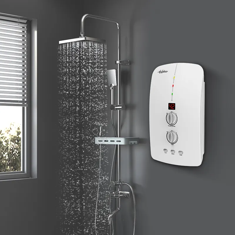 Douche de salle de bain pompe intégrée chauffe-eau électrique sans réservoir avec surpresseur de pompe