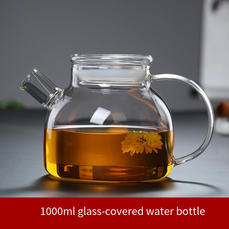 1000ml glass lid pot