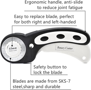 45mm生地円形キルティングパッチワークレザークラフトカッティングペーパーカッターツールロータリーカッター - Product Image 3