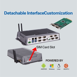 Dual LAN Mini PC with 2 Ethernet 8 USB 6 COM RS232 RS485 Core I5/I7/I9 Wifi 4G Industrial <strong>X86</strong> <strong>Embedded</strong> <strong>Computer</strong> for 4G Sim Card - Product Image 4