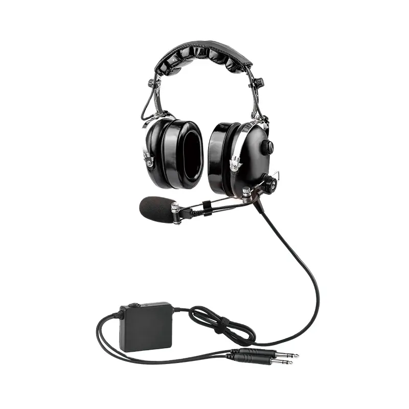 Factory price sale Aviation Pilot Communications Headset PH-100m Anr Active Noise Cancelling Headset for David Clark headset