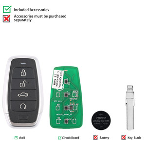 Autel กุญแจอัจฉริยะอเนกประสงค์, IKEYAT004EL 4ปุ่มกุญแจอัจฉริยะอิสระ - Product Image 3