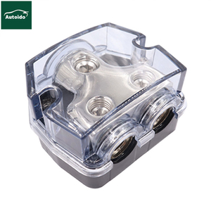 1X0Gauge in / 2 X4 Gauge Out Distribución de energía Bloque distribuidor de tierra para divisor de amplificador de audio de coche - Product Image 1