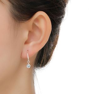 Nhỏ S999 Sterling Silver Hoop Bông Tai Với Sao Trái Tim Mặt Trăng Chữ Thập Chính Tearsdrop Cá Heo Quyến Rũ - Product Image 4
