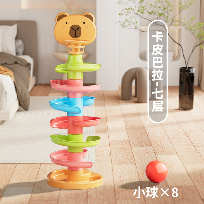mixed colors-capibara-7 layers 8 balls