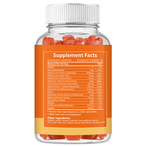 Oem nhãn hiệu riêng hương vị Vegan Vitamin tổng hợp Gummies với Omega-3 cho trẻ em bear-hình cải thiện khả năng miễn dịch - Product Image 3