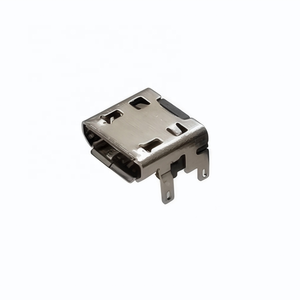 1.35毫米填充高度微型USB b型5针母连接器水平SMT安装卷曲边缘方便USB连接器 - Product Image 1