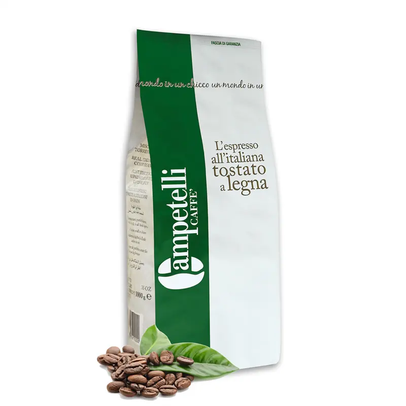 Grains de café torréfiés de qualité 60% Arabica 40% Robusta, mélange de grains par Kg emballage en solde-Bar Miscela