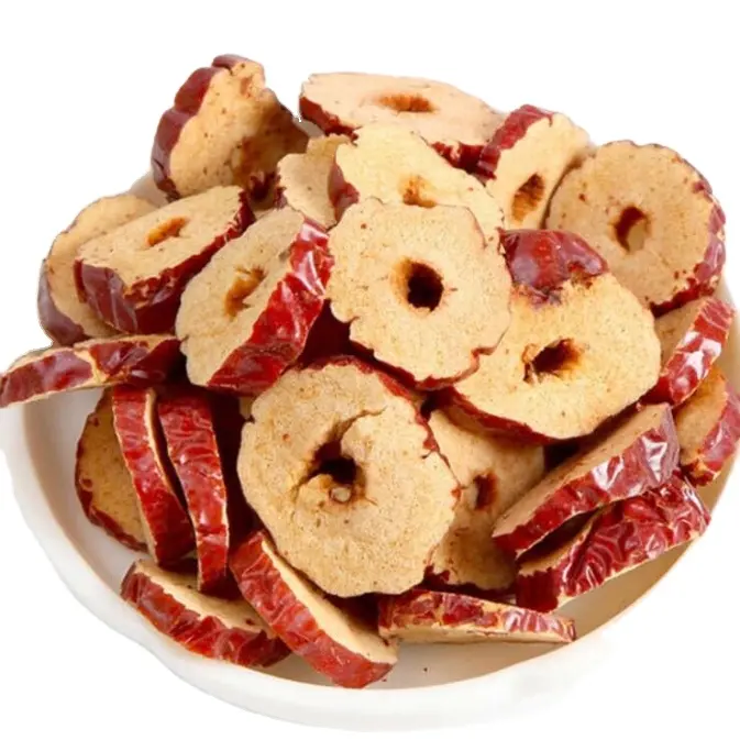 New fruit meat without seeds dried free additives red sweet Jujube ring for food