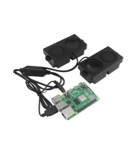 Dual Speakers For <strong>Raspberry</strong> <strong>Pi</strong> 4B/3B Free-drive Mic Sound Plug and Play USB Port Dual-channel <strong>Audio</strong> Expansion Module Amplifier