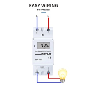 Nuovo Mini interruttore a tempo relè Timer Din Rail 2 filo settimanale 7 giorni comando digitale programmabile AC 220V 230V 12V 48V 16A 30A - Product Image 6