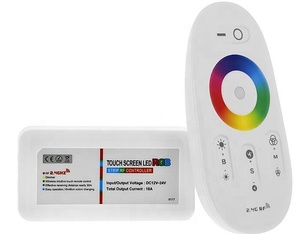 Feican RF 2,4G RGB контроллер Полный сенсорный пульт дистанционного управления беспроводной диммер DC12V24V для светодиодной полосы света аксессуары - Product Image 1