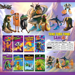 5 inch PVC tung tung sahur Hành động Hình ai brainrot sáng tạo sưu tập đồ chơi bán buôn có sẵn - Product Image 2