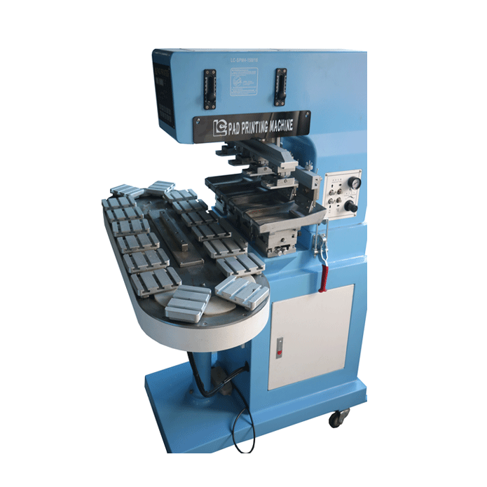 4-Color Semi-Automatic Open Inkwell Pad Printer Machine New Condition for Bottle Caps Gift Logos Tampons Conveyor Paper Printing