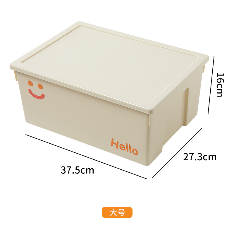 Large beige and orange stickers