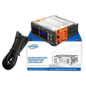 Controlador de temperatura Digital dual de dos salidas de relé, termostato termorregulador de 12V, 24V, 110V-220V, con enfriador de calentador, 1 unidad, 2 unidades - Product Image 1