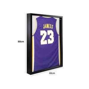Homco 23.6*31.5Inch Màu Đen Gỗ Bóng Hộp Jersey Khung Hiển Thị Trường Hợp Bóng Đá Bóng Rổ Plexiglas Tùy Chỉnh Bóng Hộp - Product Image 3