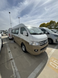Foton View CS 2マニュアル/自動Hiace Van 4Lディーゼル/電気エンジンAWDドライブファブリックシート右ハンドダークジャパニーズ「ウィッシュズ」