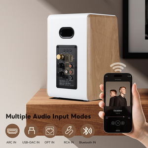 AIYIMA S600 Altavoz de Estantería con Bluetooth Audio Activo PARA EL Hogar 50WX2 Salida HiFi Subwoofer Madera Blanca ARC/USB/RCA Entradas 24bit 48Khz - Product Image 6