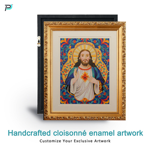 Tùy Chỉnh Sang Trọng Hiện Đại Đóng Khung Sơn Tường Nghệ Thuật Chúa Giêsu Chân Dung Acp Sơn Tường Trang Trí Treo - Product Image 6