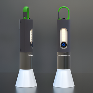 Lampada da campeggio multifunzione 2 In 1 torcia a Led ricaricabile di tipo C - Product Image 2