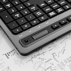 Combo de teclado y ratón inalámbricos, teclado de computadora inalámbrico ergonómico de 2,4G con soporte para tableta de teléfono, compatible con Windows - Product Image 5