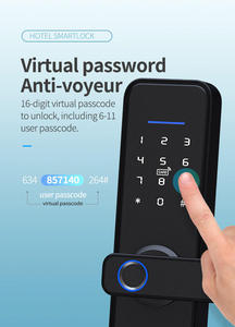 Intelligent Fingerprint Smart Door <strong>Lock</strong> <strong>Blue</strong> Tooth Password Keyless Apartment Security Door Lever <strong>Lock</strong> With Mechanical <strong>Key</strong> - Product Image 3