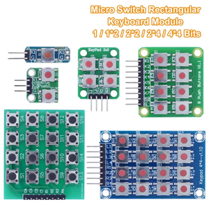Micro Switch 1*2/2*2/2*4/4*4 <strong>Matrix</strong> Keyboard 8-bit Button Independent Button MCU External Expansion Keyboard Module - Product Image 2