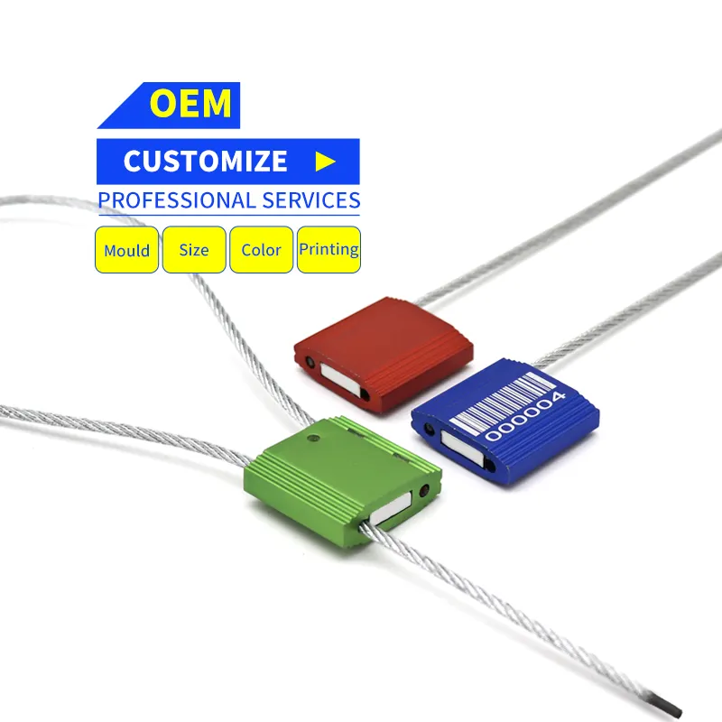 الأختام الكبلات المصنوعة من سبائك الألومنيوم عالية الأمان الجمركية لختم الحاويات