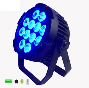 LEDアップライトワイヤレス制御充電式バッテリー駆動12個 × 15W RGBWAUV LEDパー缶ステージライト - Product Image 3