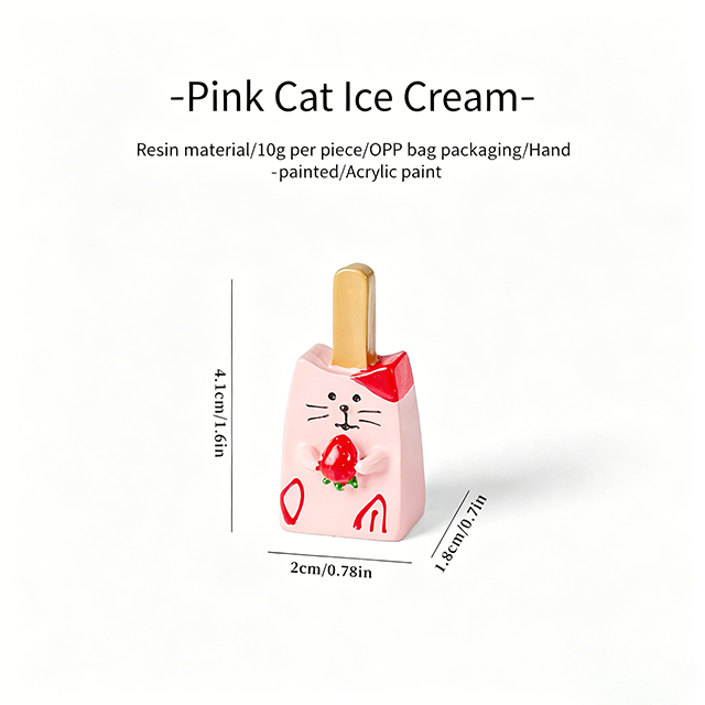 Pink cat ice cream