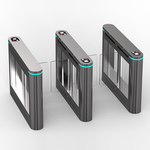 Riconoscimento facciale lettore di schede di controllo accessi sistemi di tornelli tornelli automatici a barriera oscillante per l'ingresso dell'edificio - Product Image 3