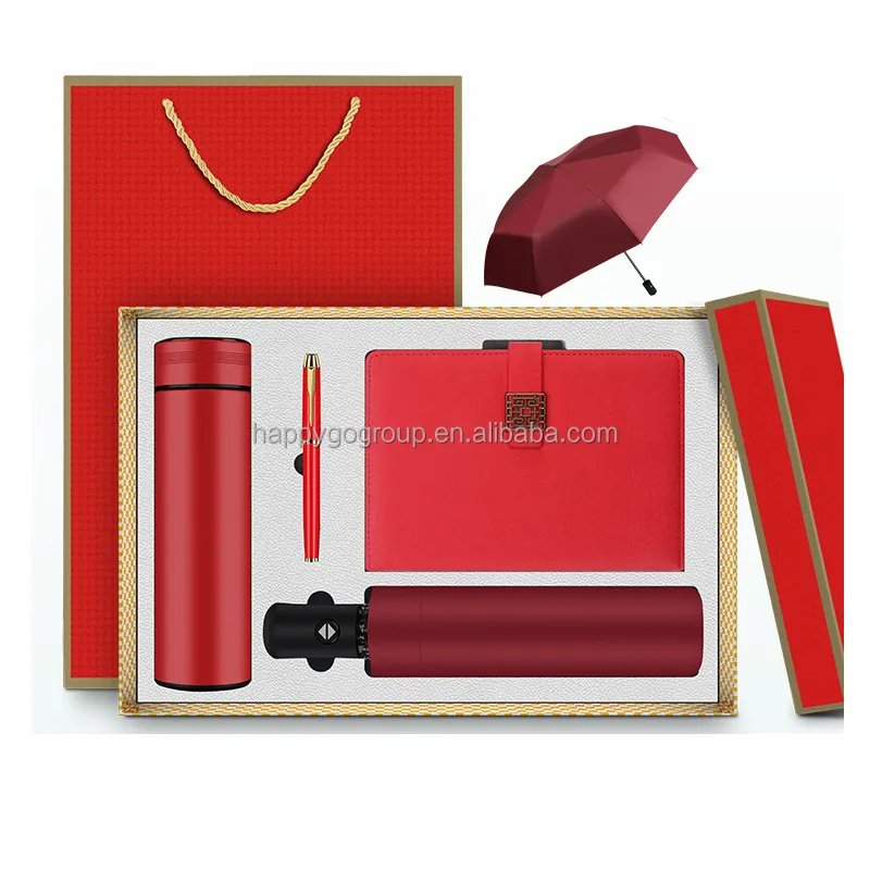 Fornitura di fabbrica set 4 pezzi da ufficio confezione regalo A5 penna per notebook Thermos di alta qualità per regalo