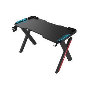 Mesa de juegos ergonómica, escritorio de PC, mesa de escritorio de ordenador con portavasos y gancho, marco de escritorio de juegos de pie - Product Image 3