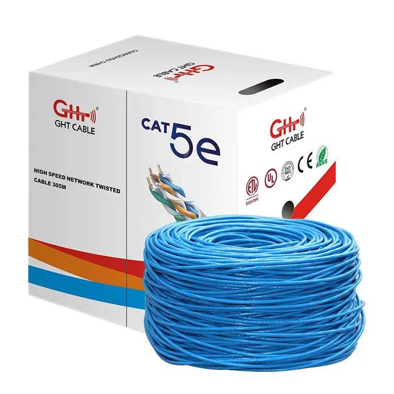 Кабель UTP Cat5e CCA внутренний сетевой кабель cat 5 5e cat6 Кабель связи 305 м коробка