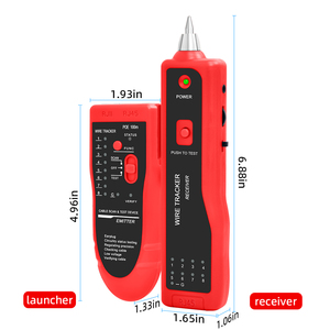 RJ45RJ11ケーブルトラッカーラインファインダー多機能ワイヤートラッカーイーサネットLANネットワークCat5Cat6、ケーブル照合用イヤホン付き - Product Image 2
