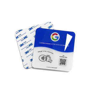 定制防水可编程智能NFC 213编码网址谷歌评论卡与贴纸 - Product Image 3