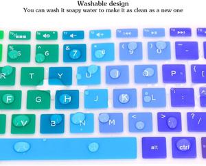 2019 yeni stil toz geçirmez ve su geçirmez klavye koruyucusu HP, özel pembe gökkuşağı baskı klavye kapağı - Product Image 6